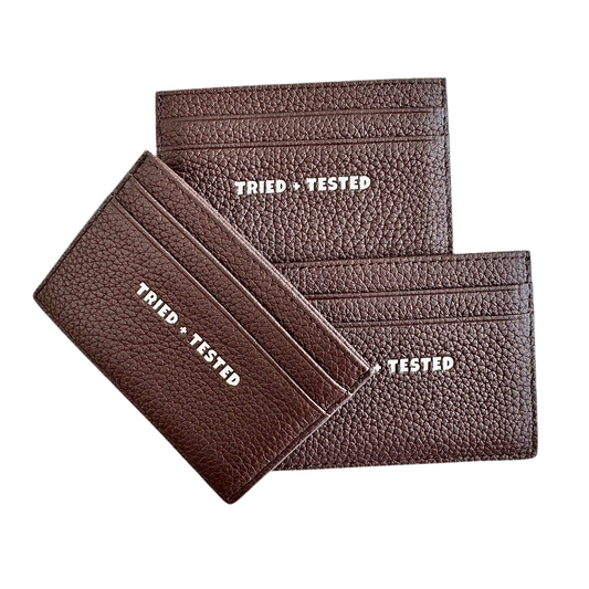 Leather Card Holder "BROWN"