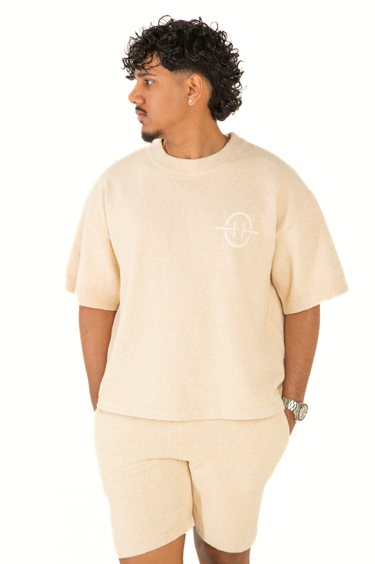 Beige Sand Knit Set