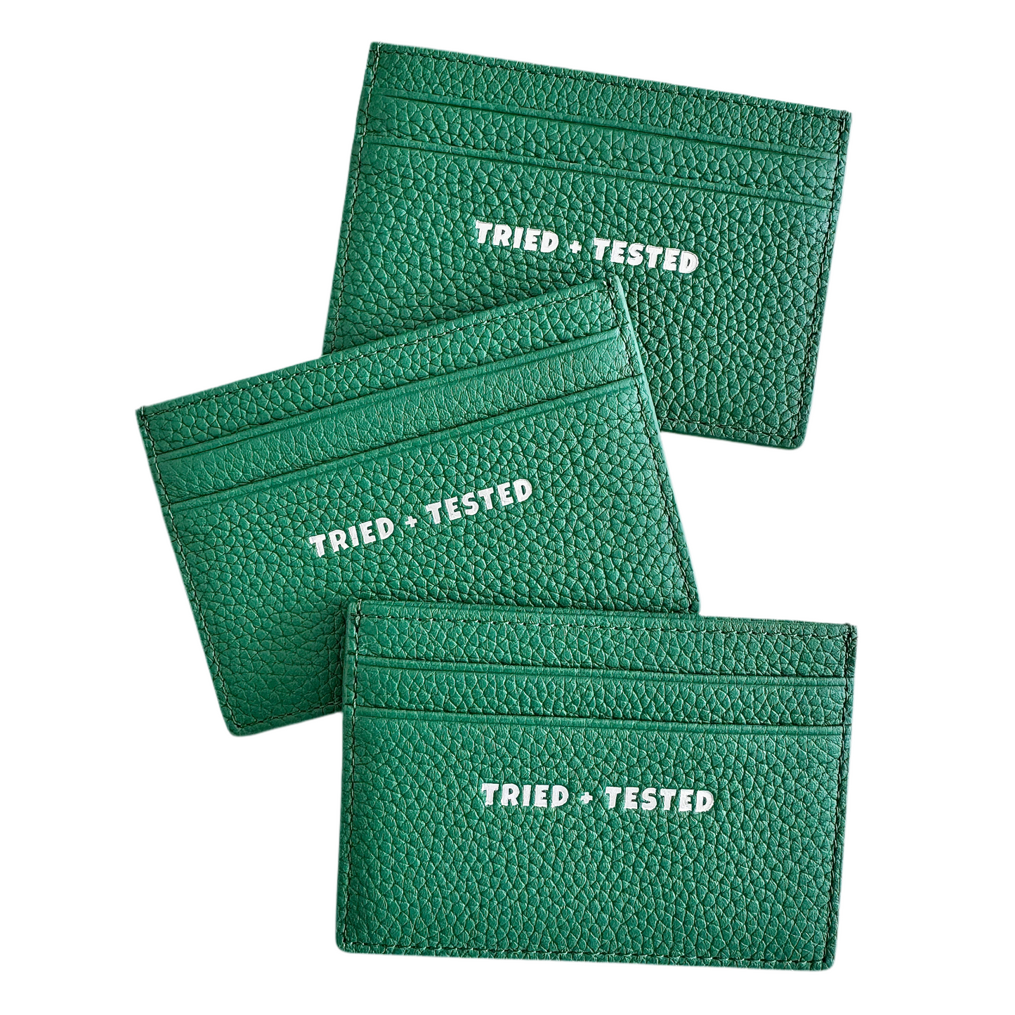 Leather Card Holder "GREEN"