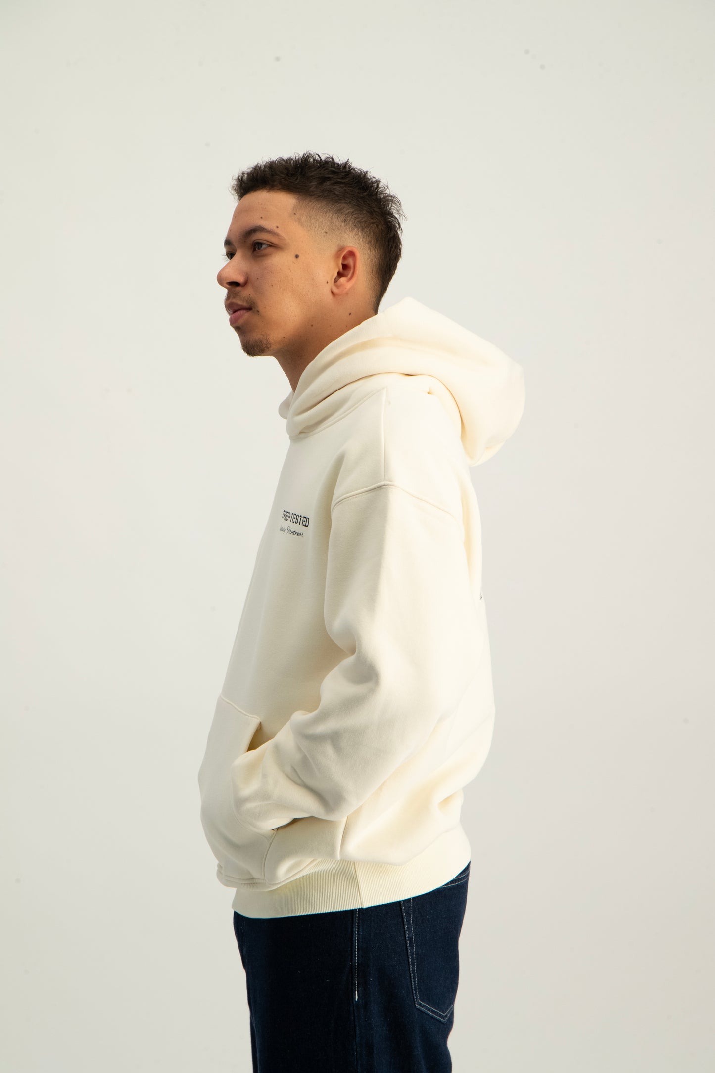 Wear away logo Hoodie "Cream"