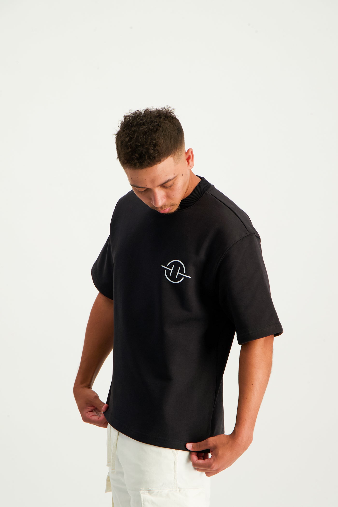 Heavyweight Boxy Tee "Black"