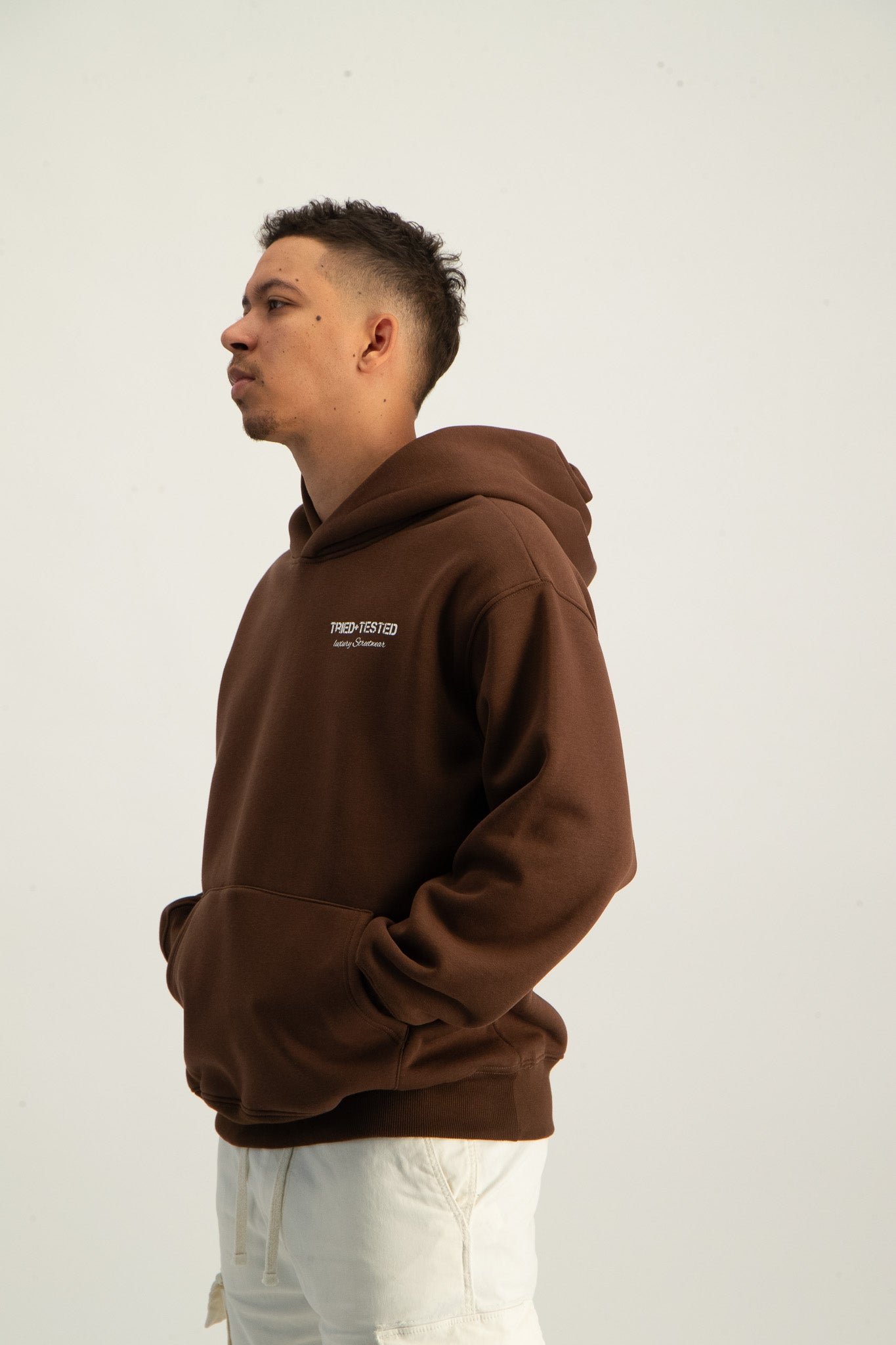 Wear away logo Hoodie "Mocha"