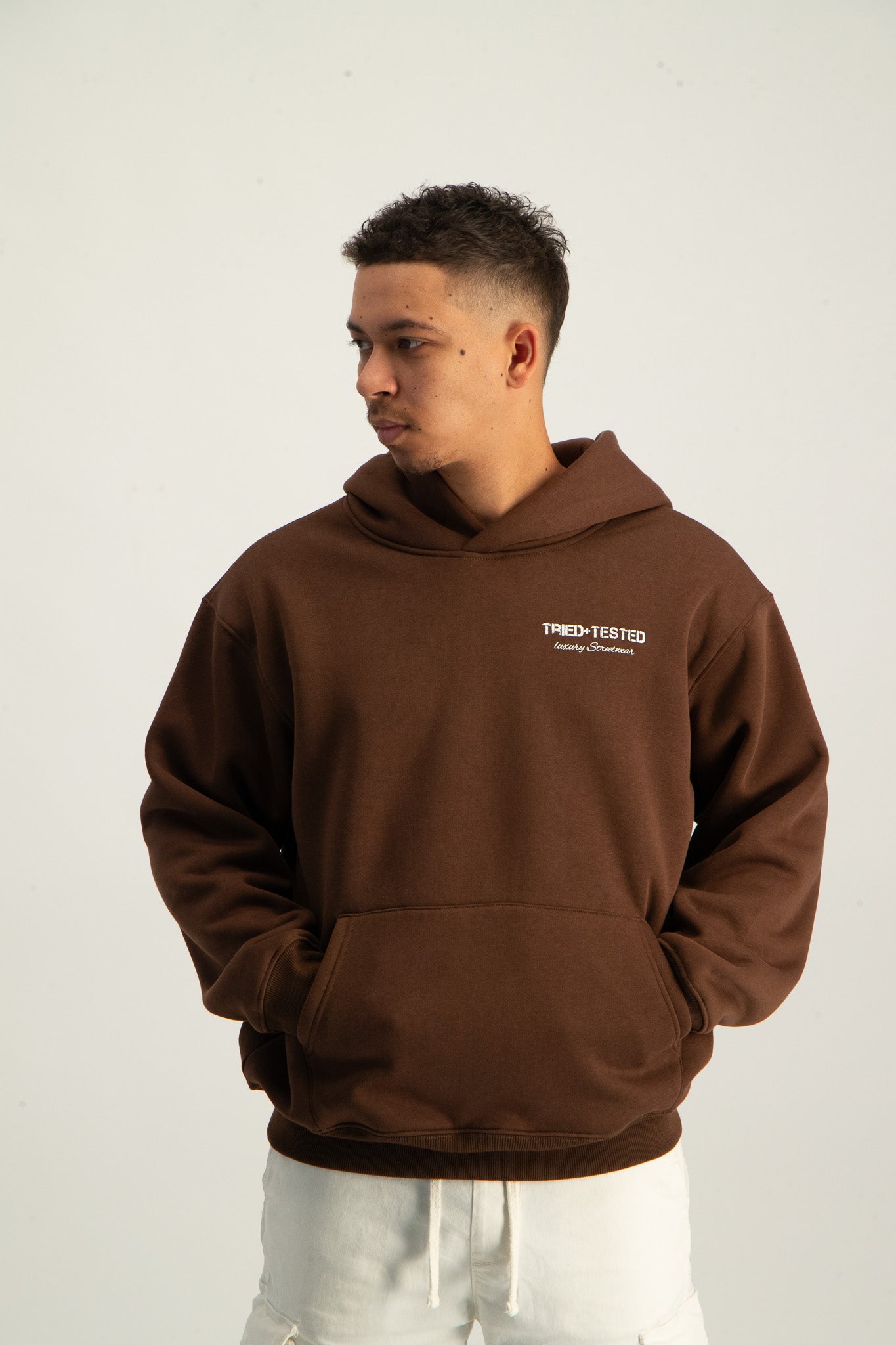 Wear away logo Hoodie "Mocha"